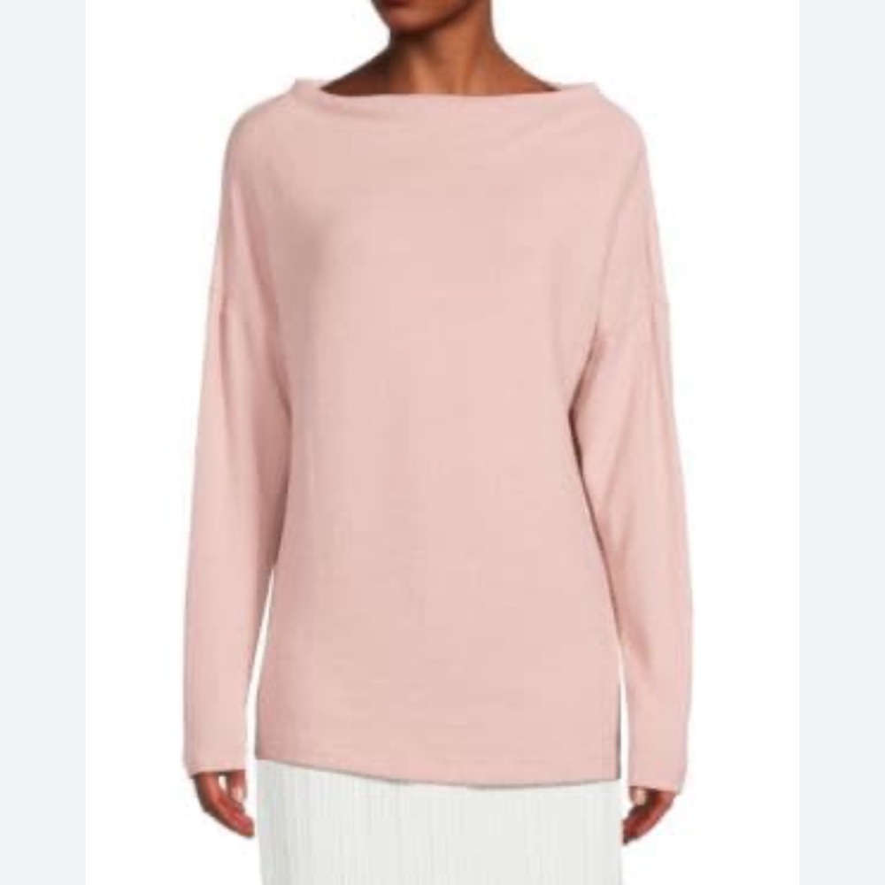 ReneeC large dusty rose boat neck sweater